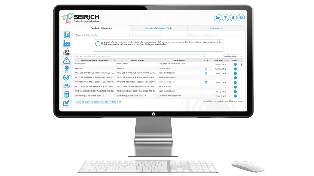 Seirich : le logiciel de référence pour évaluer le risque chimique